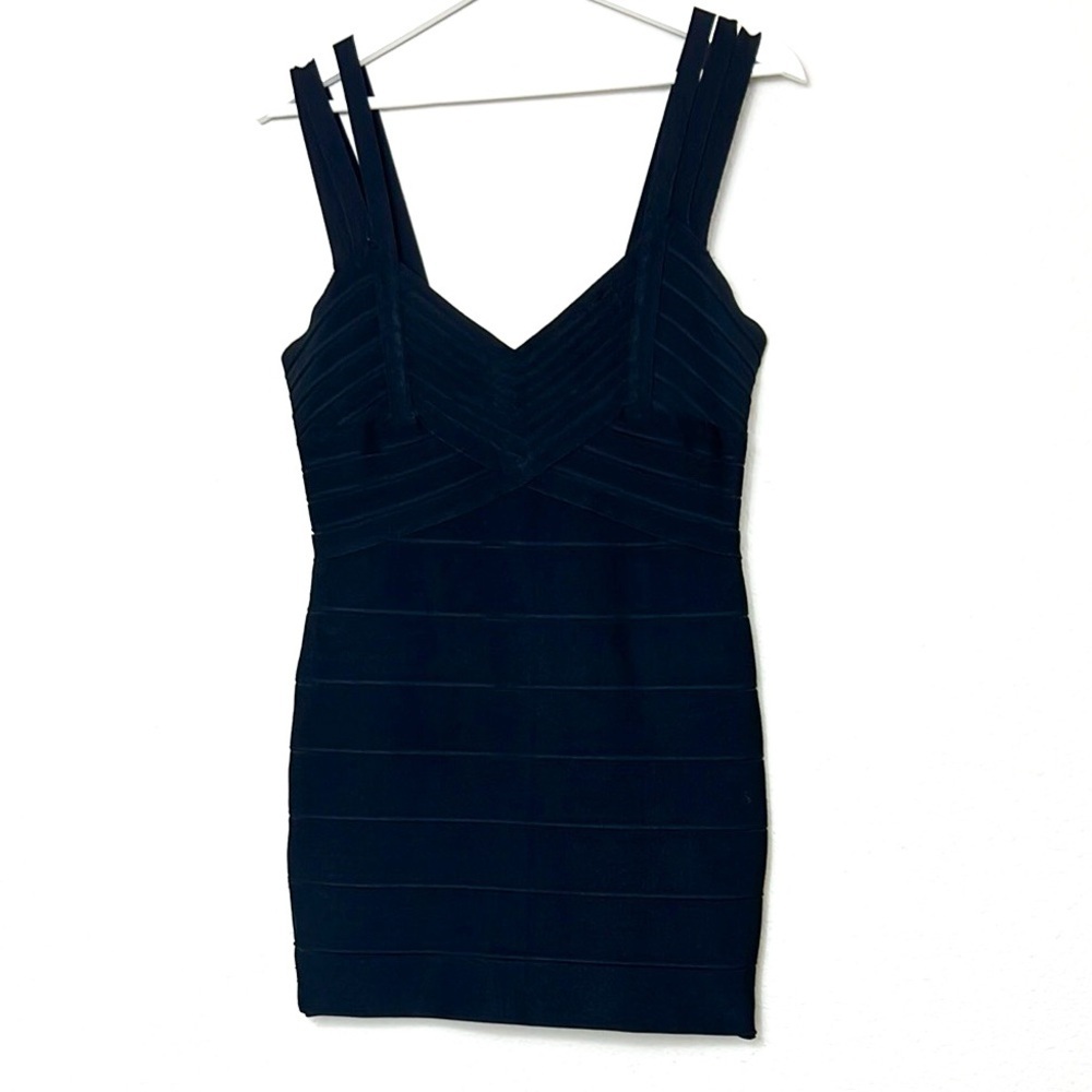 Alice + Olivia Bandage Black Bodycon Dress
